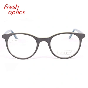 FB4614 Decorated glasses optical frame china eyewear manufacturer acetate material eyeglasses
