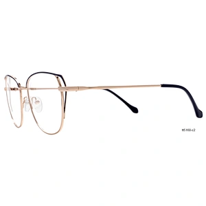 designer gold cat eye men women's prescription metal eyeglasses eyewear optical frames