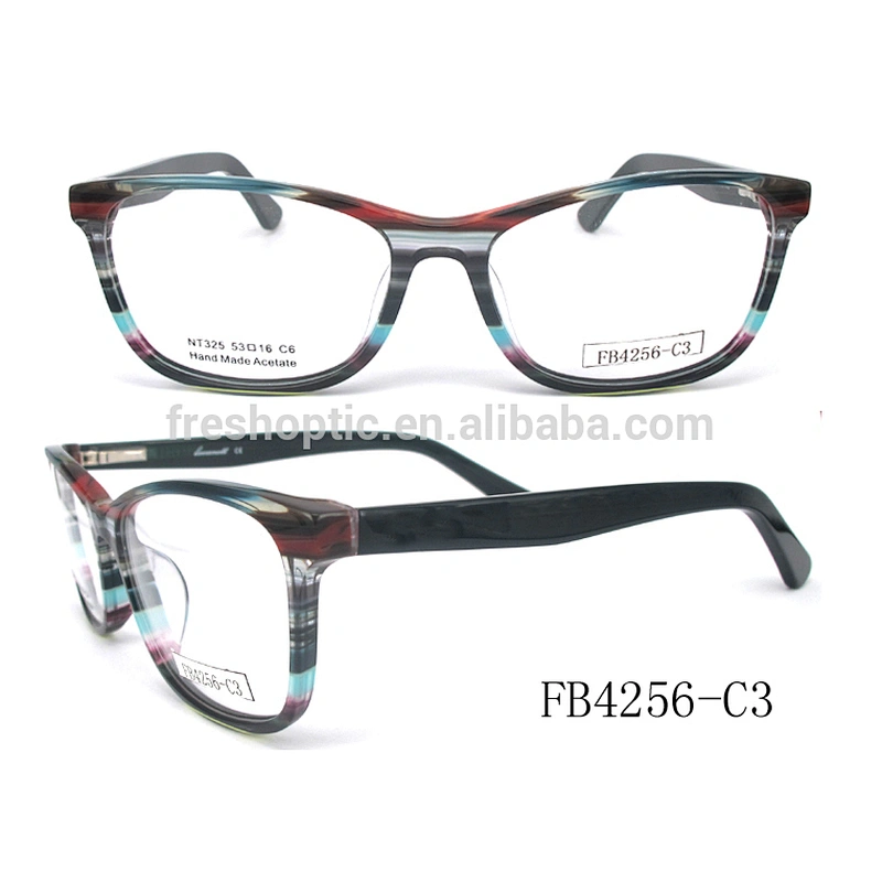 FB4256 hand polished optical glasses high fashion eyeglass acetate eyeglasses frame wholesale