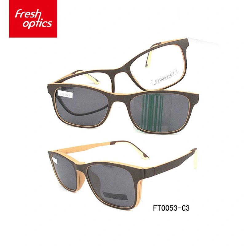 FT0053 Multicolor Optional Ultem Spring Clip On Sunglasses