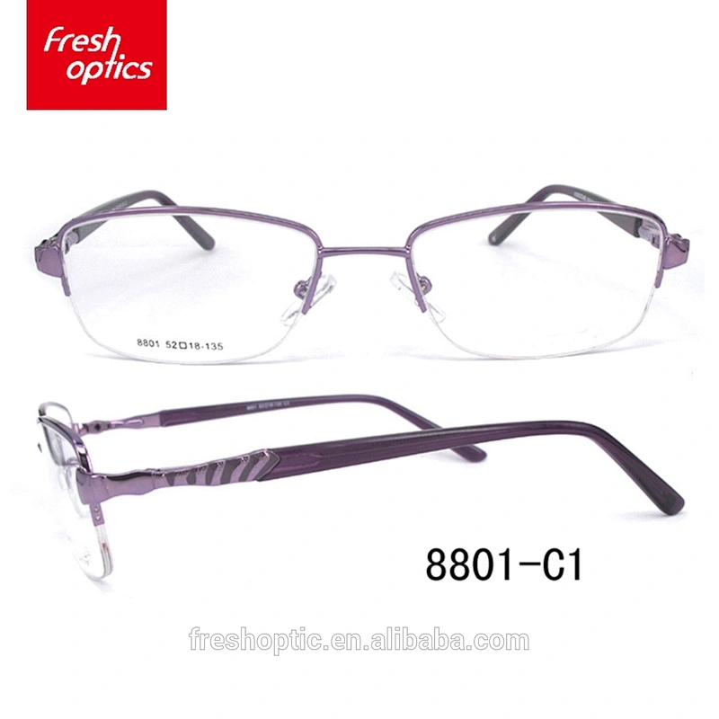 8801 Wholesale cheap price latest design in italy metal optical frame