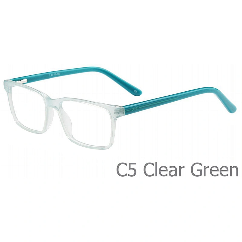 2020 anti blue square fashionable acetate optical eye glasses frames for boy