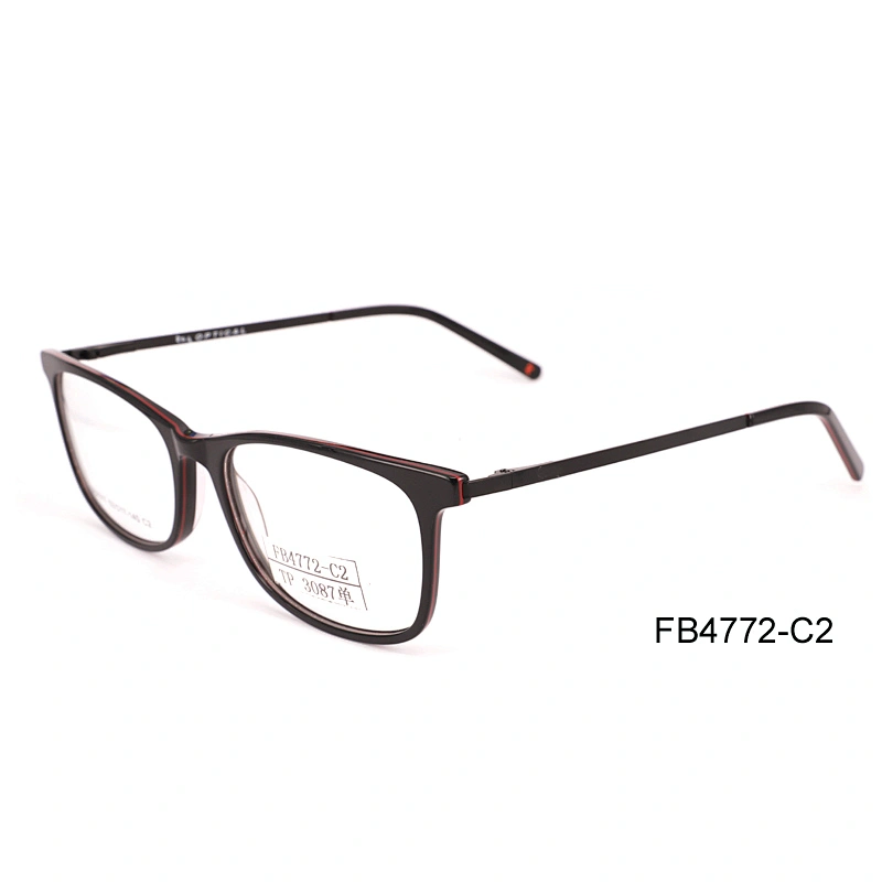 FB4772 Silmo hot sell fashionable lamination acetate optical frame in Wenzhou wholesale