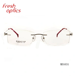 China professional  rimless optical frame manufacture  eyeglasses