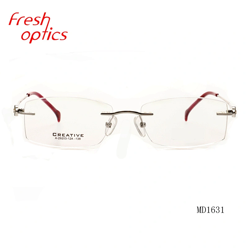 China professional  rimless optical frame manufacture  eyeglasses
