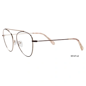 Latest top rated full circle eyeglasses metal optical frames for promotions