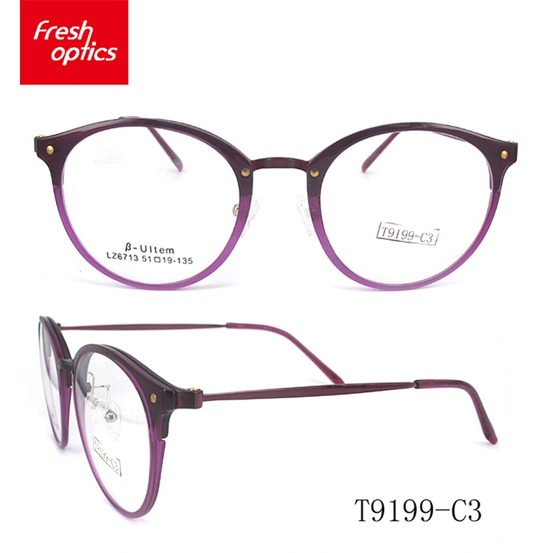 T9199 2017 European style vogue tr90 eyeglass optical frames