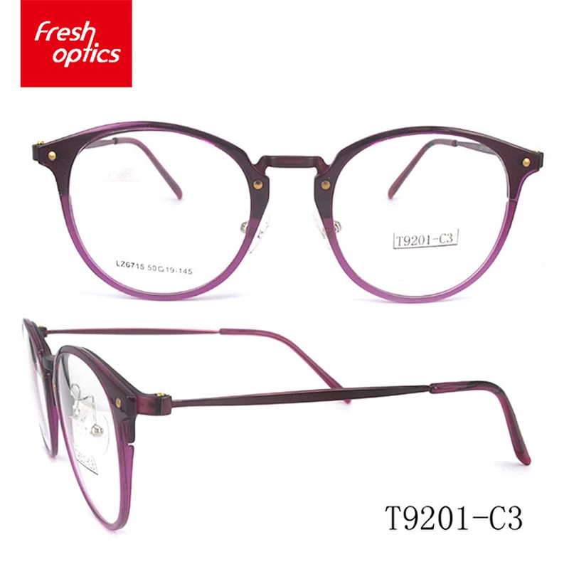 T9201 Colourful flexible tr90 glasses optical frame for women