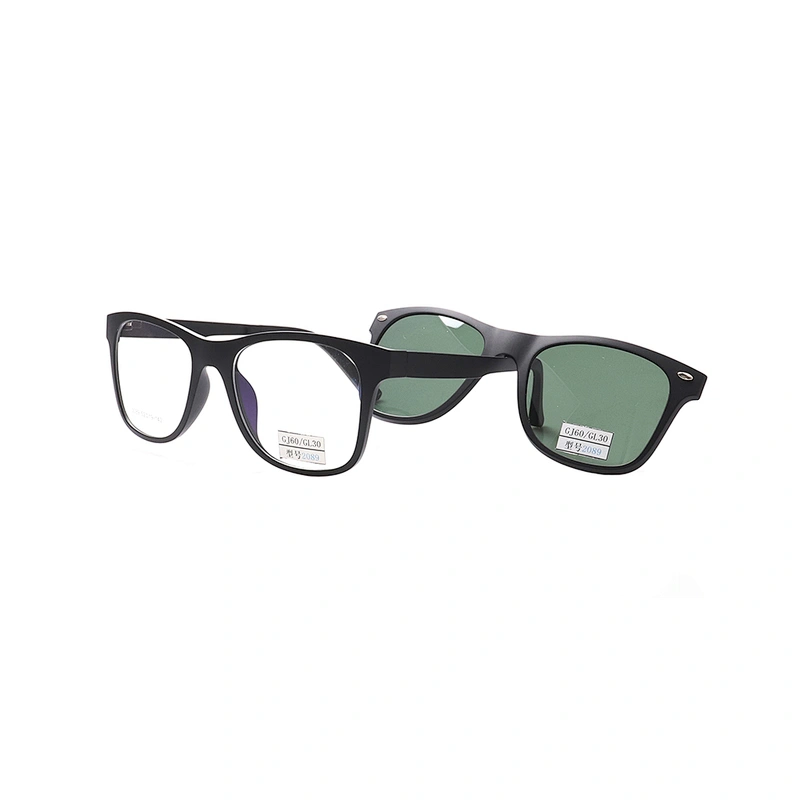 GJ60  TR90 clip on sunglasses with optical eyeglass frames