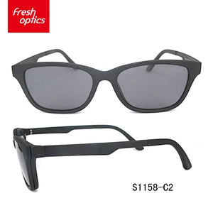 S1158 High quality big frame clip-on reading sunglasses