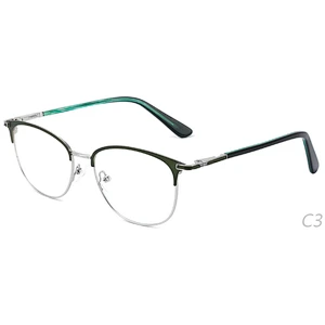 Latest new model round metal optical eyeglasses frames ready stock