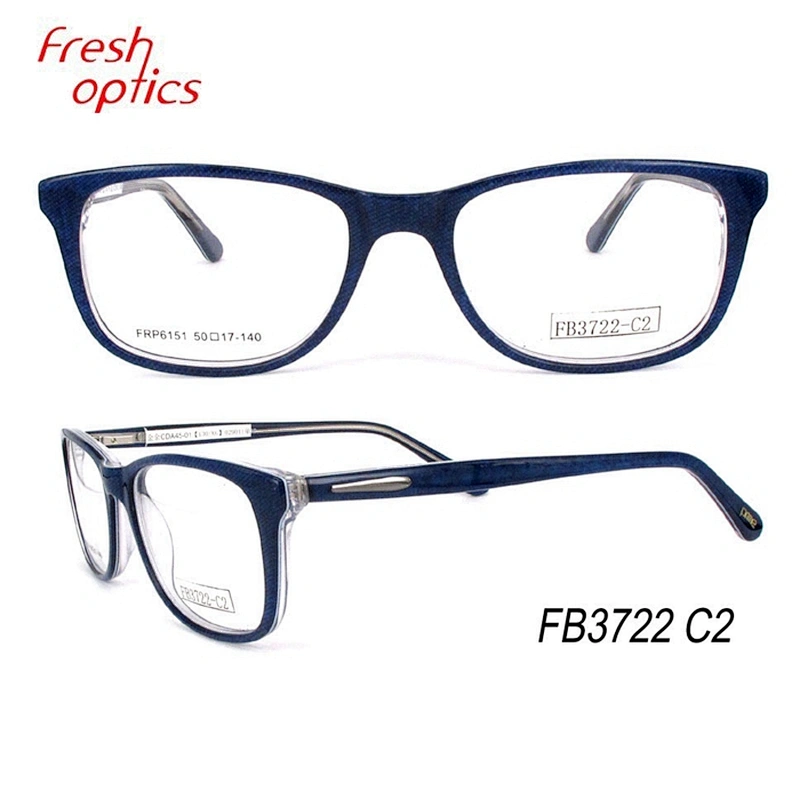 Factory produced acetate eyeglasses optical frame