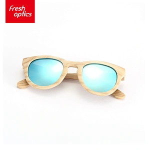 6W005 Light Brown Wooden Sunglasses With Polarized
