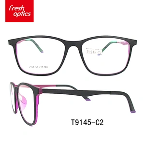 T9145 High quality flexible plastic retro eye wear optical frame for women
