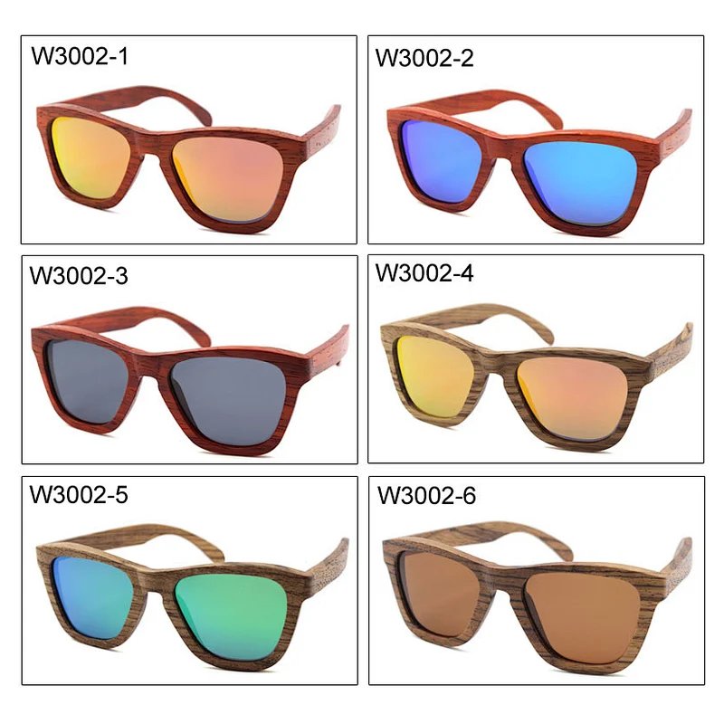 W007 Wooden Sunglasses Bamboo, Polarise Sports Sunglasses