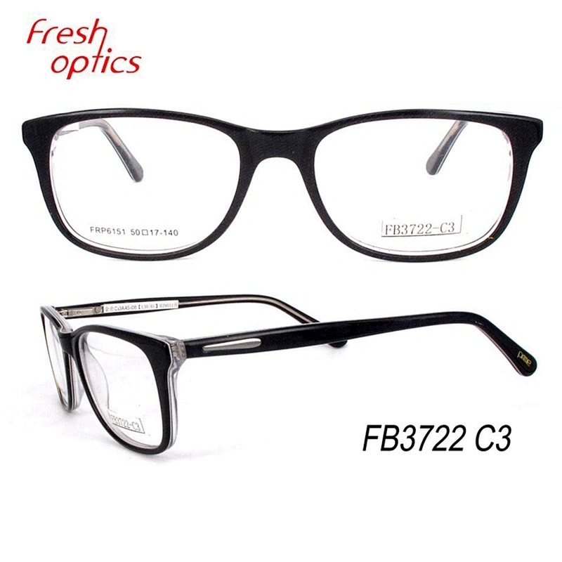 Factory produced acetate eyeglasses optical frame