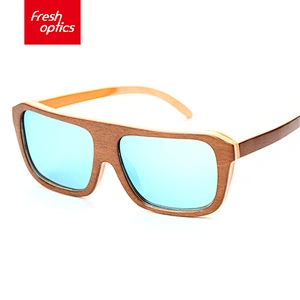 JK56121 Antireflection womens bamboo sunglasses oken