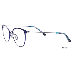 Circle vintage retro round stainless steel Italian design metal optical  glasses frames