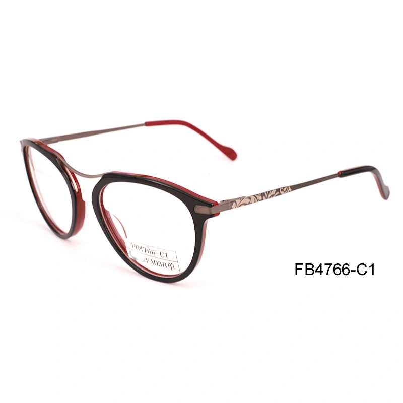 FB4766 China wholesale stocks small quantity optica frame acetate material fashion glass