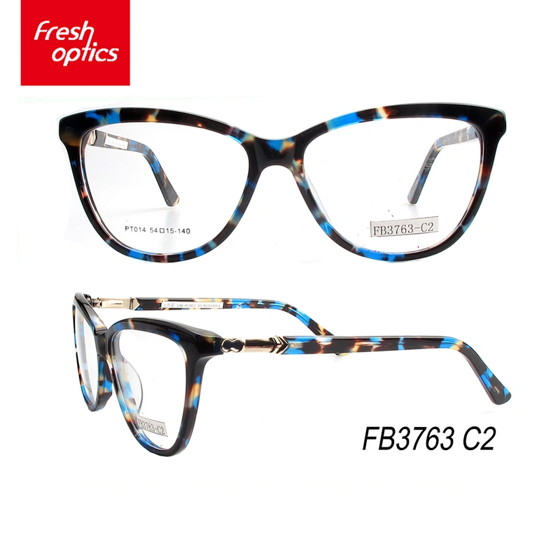 FB3763 Bead Flower Stitching Optical Frame,Acetate Eyewear Frames