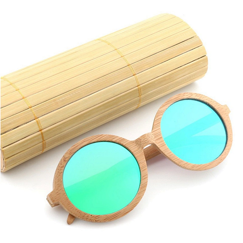 Retro custom engrave logo wood and bamboo wholesale wood sunglasses 2019