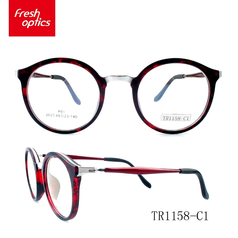 TR1158 Metal Link Round Optical Eyewear,TR90 Optical Frames
