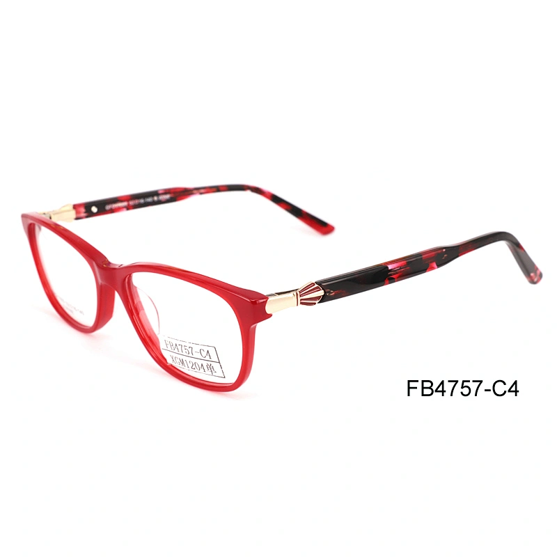 FB4757 Acetate frame optical eyeglass stocks low price eyewear ready goods