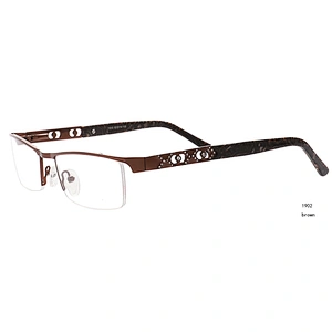 Best quality stainless steel optical diamond eyeglasses frames for men and women