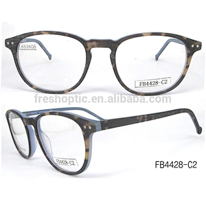 FB4428 fashion wooden acetate optical eyewear glass optical frames italy for ladies