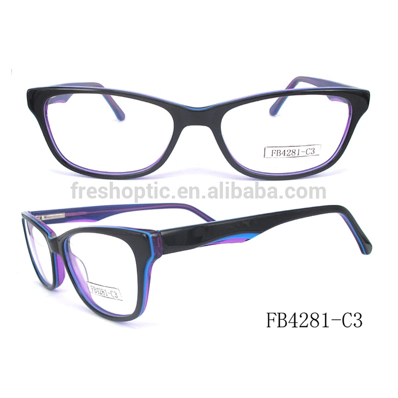 FB4281 Changeable color eyeglass frames fashion acetate optical frame