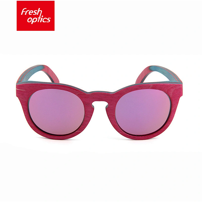 W5630 Fashion womens bamboo wood sunglasses 2018