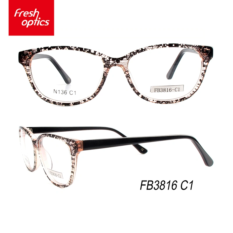 FB3816 Latest Acetate optical frames,Euro Fashion Eyewear Optical Frames