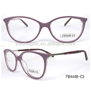 FB4448 fashion european designer eyeglasses cheap acetate glasses spectacle frame