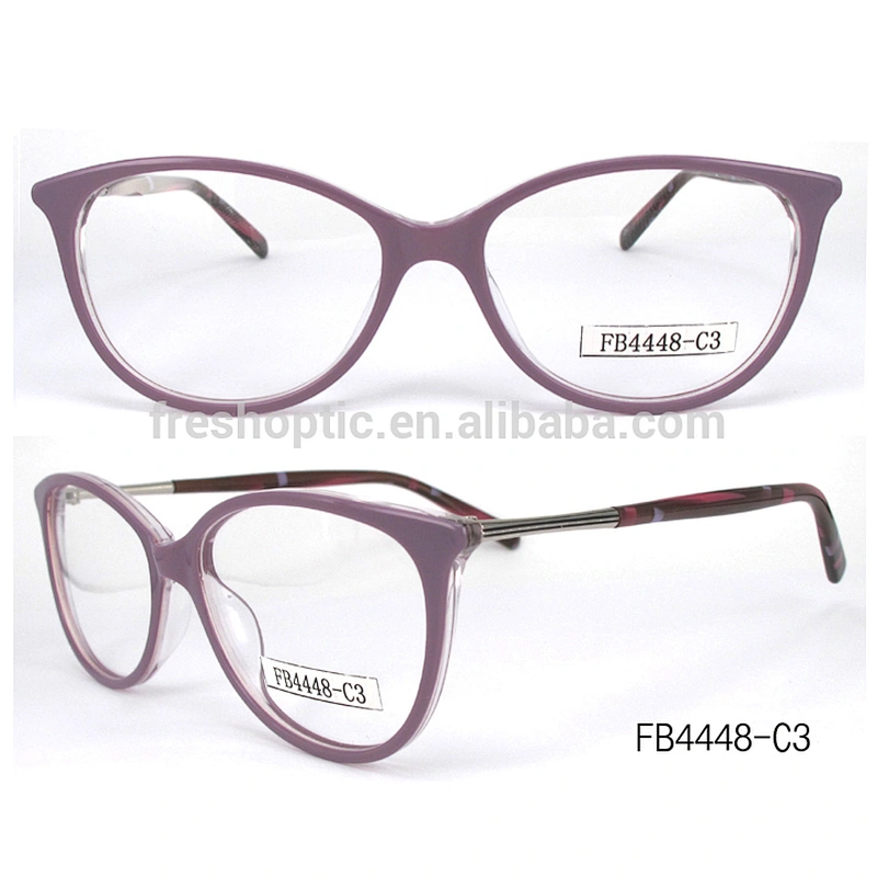 FB4448 fashion european designer eyeglasses cheap acetate glasses spectacle frame