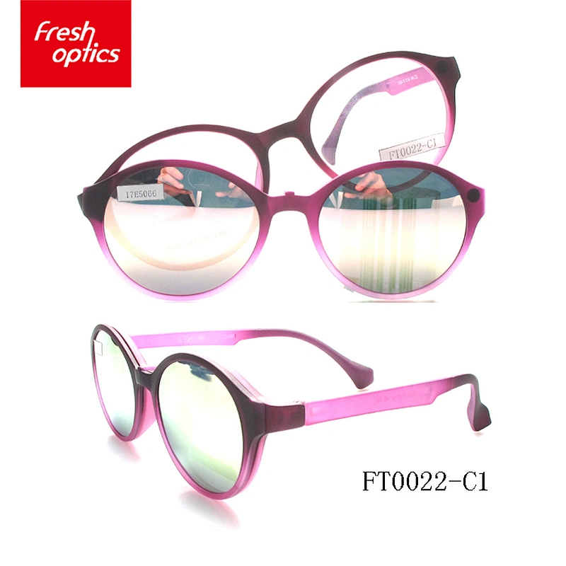 Stock goods TR90 clip on sunglasses polarized lenses