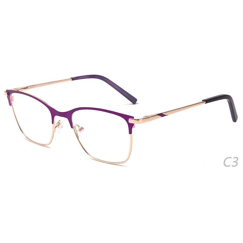 Fashion CE eyeglasses metal optical frames for girl ready stock