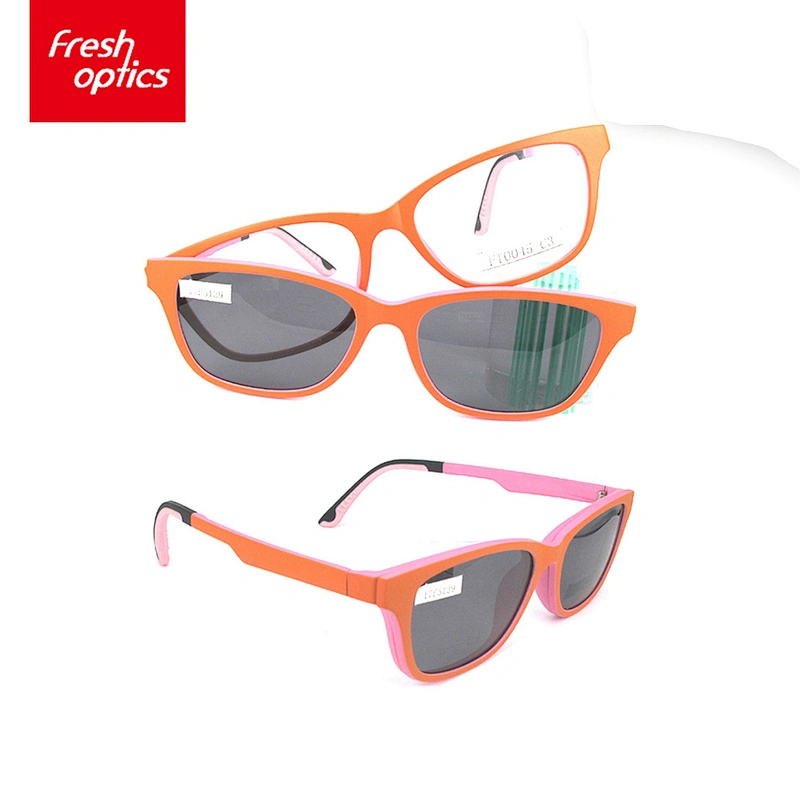FT0045 Custom logo unisex ultem clip on sunglasses