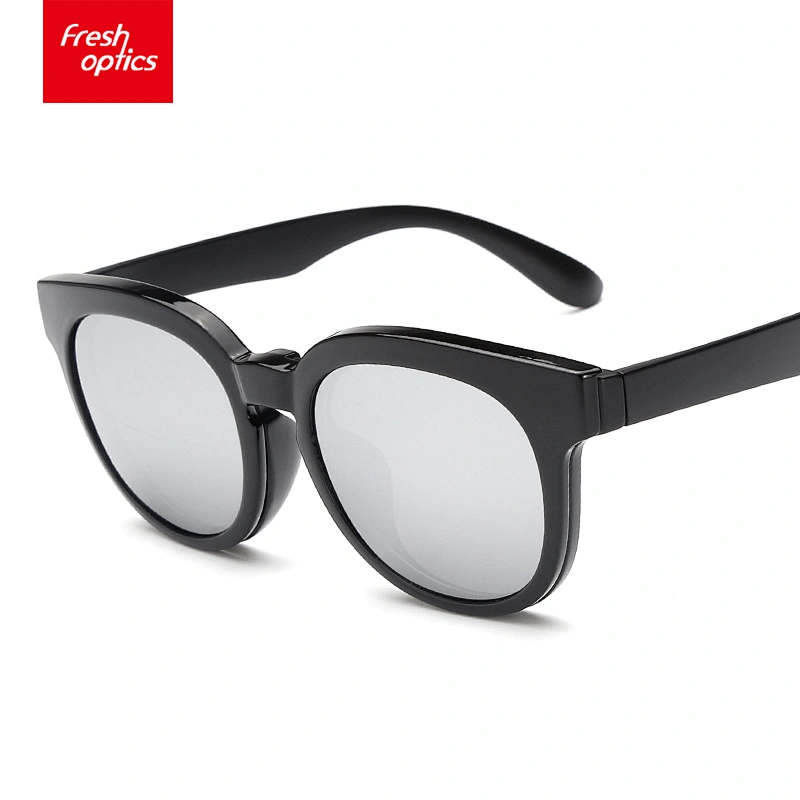 TR9010 Factory Direct Unisex Round Ultem Clip On Sunglasses