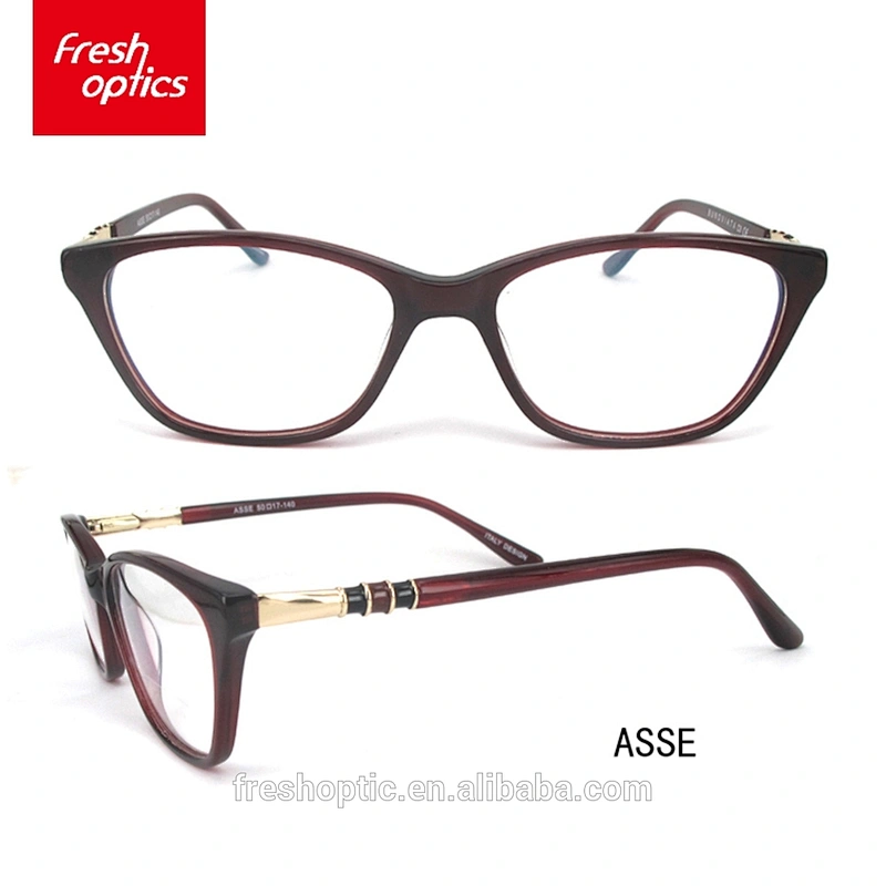 Hot selling fashion acetate optical frame high quality women eyeglasses