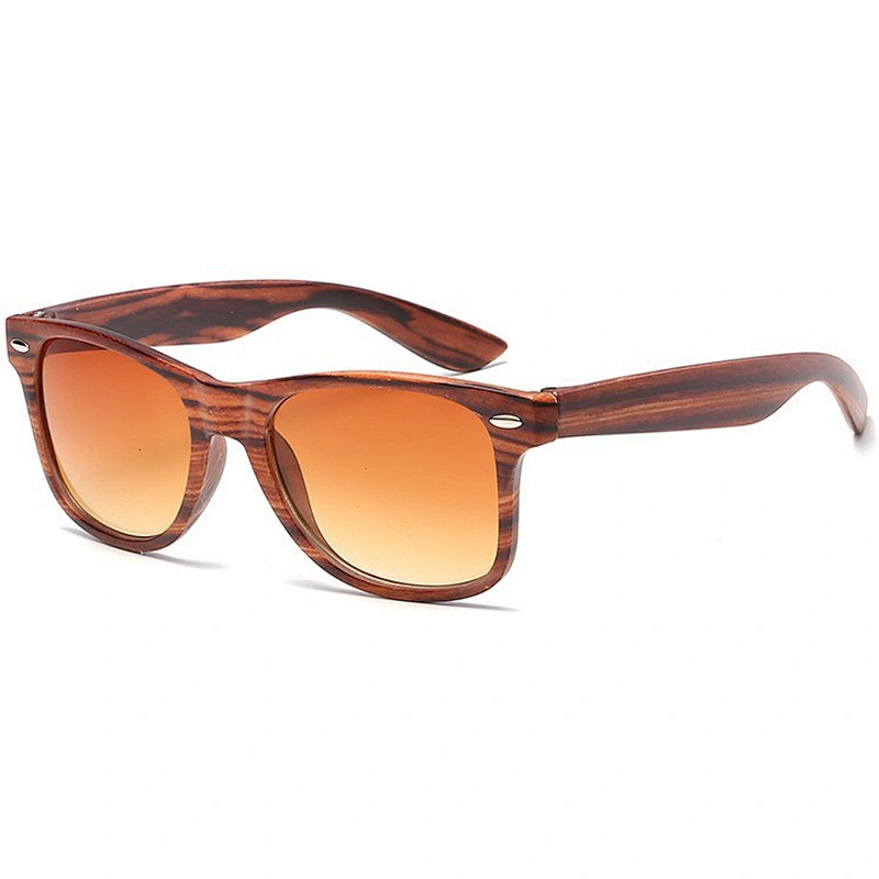 Fashion Sun glasses Style and PC Frame Material sunglasses wood grain sun glasses