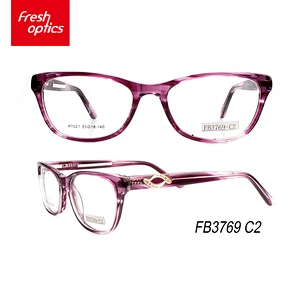 FB3769 Younger Acetate Frames Glasses Optical With Metal Decoration