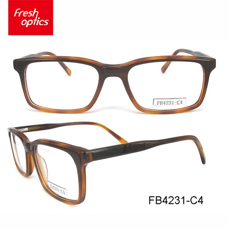 FB4231 Hot sell acetate frames fashion big lens plain glasses