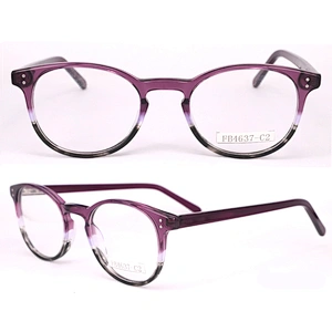 FB4637  Wholesale acetate modern stripe korean optical frames