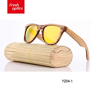 YZ04 China Wooden Sunglasses Custom Zebra Wood Frame Sunglasses With for Men