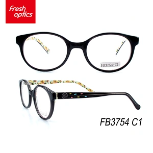 FB3754 Flowers Design Acetate Colorful Optical Frame Wholesale