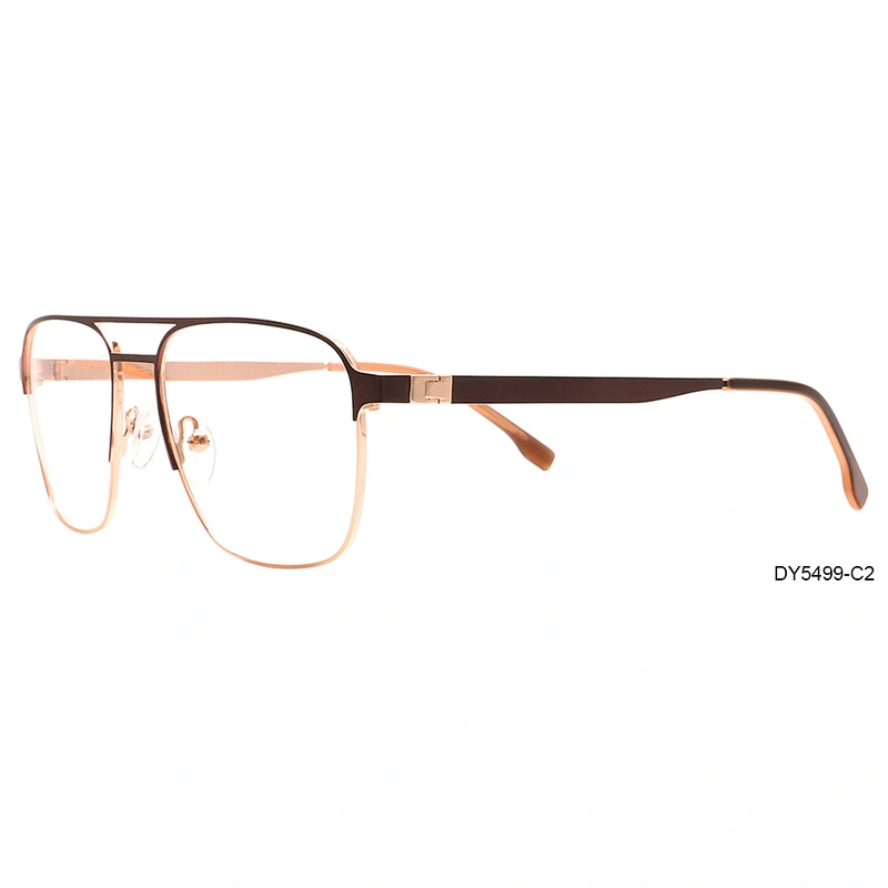 2020 custom made big square stainless steel optical glasses frame for mans