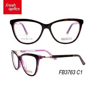 FB3763 Bead Flower Stitching Optical Frame,Acetate Eyewear Frames