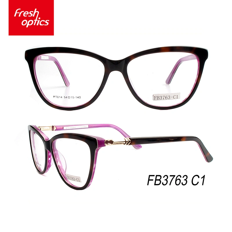 FB3763 Bead Flower Stitching Optical Frame,Acetate Eyewear Frames