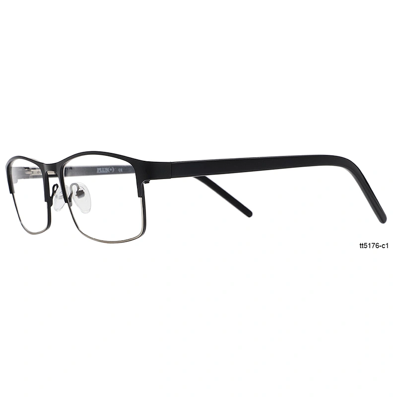 designer square metal optical frames for men