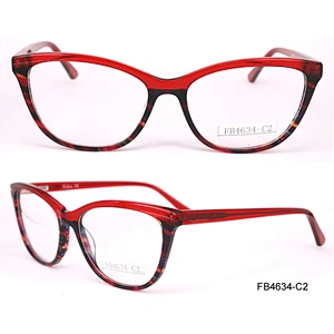 FB4634 Hot sell lamination acetate glass optical frame high quality eyewear glass